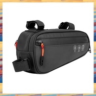 Bike Frame Bag Waterproof Bicycle Bag with Two Side Pockets Bike Tube Storage Pouch for Mountain Roa