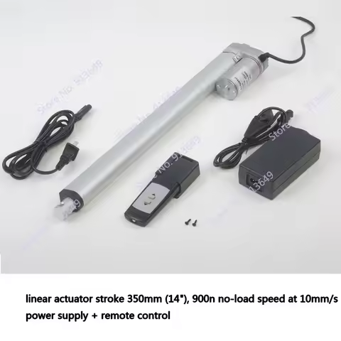 12 volt linear actuator with 14inch/350mm stroke, 900N/90kgs load for solar tracker with remote cont