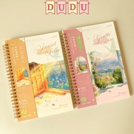 XO [REAL PHOTO] A5 Notebook/ A5 Spring Notebook 136 Horizontal Pages with Hardcover/ Horizontal Note