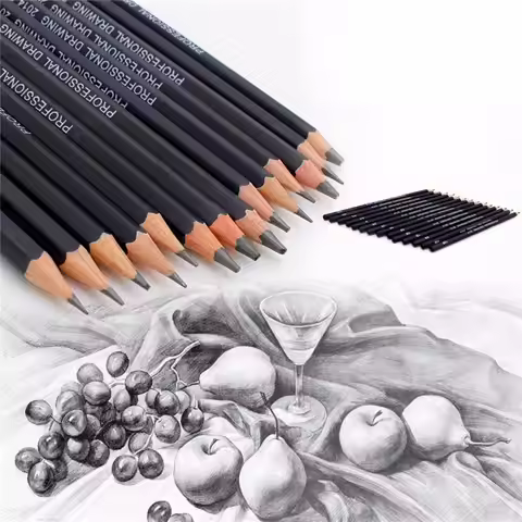 14 pcs/set 4B 5B 6B 10B 12B 1B For Exam Students Professional Sketch HB 2B 6H 4H 2H 3B Drawing Penci