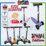 Kick Scooter Kids Child Toddlers Scooter Adjustable Height For Boy And Girls