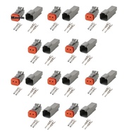 DT 2-Pin Waterproof Electrical Connector DT06-2S DT04-2P Inlet Air Temperature Sensor Plug with Roun