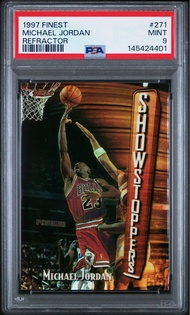 JORDAN 1997 FINEST #271 REFRACTOR  psa 9