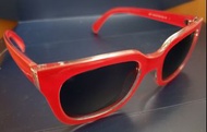 Uniqlo UV Cut 400 Red Frame Sunglasses