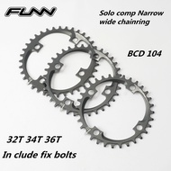 FUNN SOLO COMP Narrow Wide MTB Bike Chainring Alloy 7075 CNC 104mm BCD 32T 34T 36T Bicycle Chainring