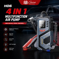 H06 4-in-1 Multifunction Air Pump Supply 6000WATTS 150PSI Tire Inflator Car Jump Starter with LED Fl