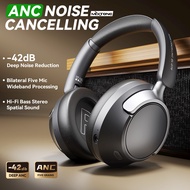 MIXTONE หูฟังบลูทูธไร้สาย Over Ear ฮิฟไฟเบสสเตอริโอ ไมโครโฟนถอดได้ รองรับ AUX การ์ด Micro SD