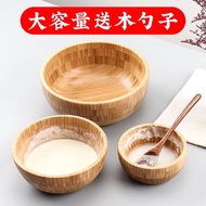 竹碗大木碗家用大號天然無漆超大沙拉碗木盆實木和面盆日式竹子碗