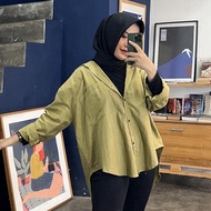 KEMEJA LINEN OVERSIZE SHIRT OVERSIZE KEMEJA POLOS SHIRT POLOS KEMEJA LINEN KEMEJA WANITA KEMEJA LINE