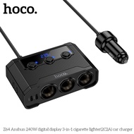 2026 New Hoco Z64 Car Charger 240W digital display 3-in-1  lighter(2C2A) car charger Splitter Power 