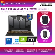 Asus TUF F16 FX607V-URL009W 16" FHD+ 144Hz Gaming Laptop (C5-210H,16GB, 512GB SSD, RTX4050 6GB, W11)
