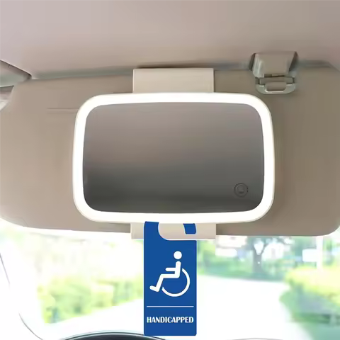 ABYN-2 Pack Handicap Parking Sign 8.5 X 3.5 Inch, Blue Reserved Parking Wheelchair Reserved Parking 
