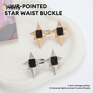 Five-Point Star Cinch Buckle Without Stitching Detachable Buttons Metal Textured Cinch Buttons PD