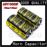 Horn Capacitor 63V 1000Uf New Original Audio Amplifier Audio Dual Electric Capacitor Specification 30mm × 50mm