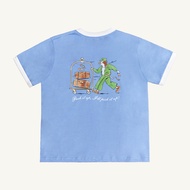 VinArchs Ringer Tee in Baby Blue เสื้อยืดลาย VinArch สีฟ้า