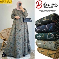 Belina #23 jumbo maxy maxi dress bahan kaos diana denim