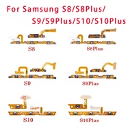 ปุ่มปรับระดับเสียงปุ่มเปิดปิดสายเคเบิ้ลยืดหยุ่นสำหรับ Samsung Galaxy S8 S8Plus S9 S9Plus S10Plus S10 S10 5G S20 S20Plus S21 S21Plus Note 9อะไหล่สายเคเบิล