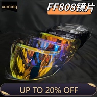 XM [ReadyStock] For LS2 FF808 Motorcycle helmet Visor Anti-UV PC visor Lens FF808 Model Smoke Dark R