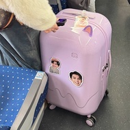 LETOO行李箱女高颜值拉杆箱20寸登机箱学生密码箱渐变色旅行箱28