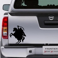 CUTTING STICKER FOR WAR HORSE CAR COOL WAR HORSE CAR STICKER