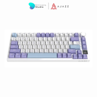 Ajazz AK820 คีย์บอร์ดเกมมิ่ง Pro TFT Screen Tri-Mod RGB Flying Fish Switch Mechanical Keyboard รับประกันสินค้า 1 ปี