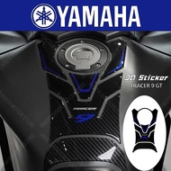 For Tracer 9 GT+ Plus 2024 Motorcycle Accessories Waterproof Protective Fuel Cap Sticker 3D Epoxy Re
