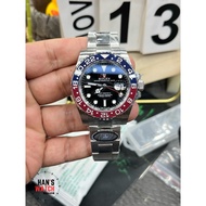 【ROLEX GMT-MASTER PEPSI】Rolex Jam Tangan Lelaki Automatik | Automatic Men's Watch 40mm Diameter Stai