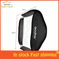 bamaxis Godox 60 x 60cm/24 24inch Flash Softbox Diffuser with S2-type Bracket Bowens Mount Carry Bag