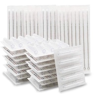 Romlon Tattoo Needles and Tips Set - 100pcs Disposable Mixed Tattoo Needles 100pcs Assorted Steriliz