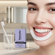 Pro 7-Pack Brightening Teeth Strips with Hydrogen Peroxide & Glycerin for Fresh Natural Smile Daily 