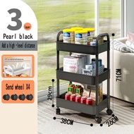 Plastic wheel 3 Tier multifunction storage trolley rack office shelves home kitchen rack 置物架小推车