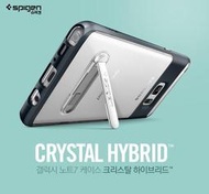 【贈9H玻璃保貼】Spigen SGP Note 7 Crystal Hybrid 邊框防撞 透明背蓋 立式手機殼