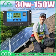 150w/100w/60w/30w Solar Panel Solar Charge Controller 50A LCD LED Display Solar Panel