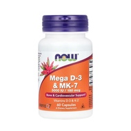 Now Foods Mega D3 & MK7 D3 K2 60 capsules