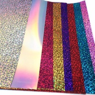 A4 Sheet PVC Sparkle Glitter Iron-on Heat Press Transfer HTV Vinyl Film T-shirt