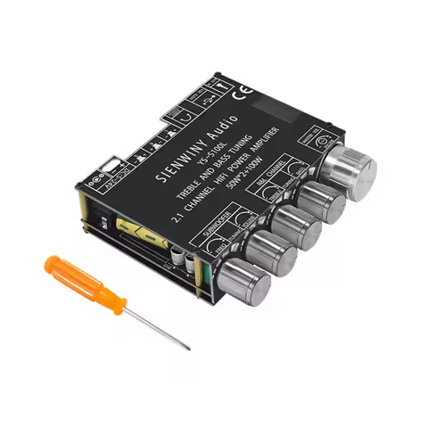 YS-S100L 2.1CH HiFi Bluetooth 5.0 Digital Power Amplifier With APP Control 50W+50W+100W Subwoofer Au