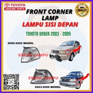 TOYOTA UNSER 2000 2003 / 2003 2005 FRONT CORNER PARKING LAMP LAMPU DEPAN TEPI SIDE LIGHT ANGLE 100% 