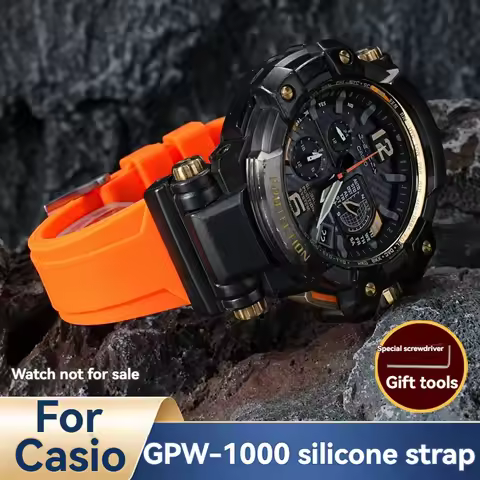 Modified Silicone Strap for Casio G-SHOCK GPW-1000 Big Air Dominator 5410 | Shockproof Resin Watch B