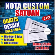 NOTA CUSTOM SATUAN 1/2 FOLIO