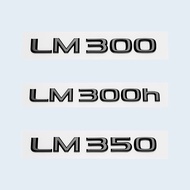 Glossy Black 3D ABS Letters Number LM300 LM350 LM300h HYBRID Emblem For Lexus Car Trunk Logo Sticker