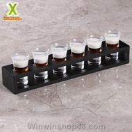 Khay đựng 6 ly rượu uống full shot ly rượu shot dành cho bar và các bữa tiệc