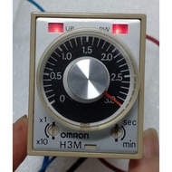 Second-Hand OMRON H3M-C TIMER 220VAC [0.3 Seconds-3 Seconds-30 Seconds/0.3 Minutes-3 Minutes-30 Minu