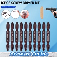 10pcs Screwdriver Bit Drill Screwdriver Bit Set Ph2 Screw Bit Magnetic Screwdriver Bit Screw Bit Set