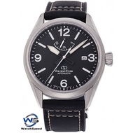 Orient Star RE-AU0203B Automatic Japan Movt Black Dial Leather 100M Men's Watch