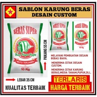 Karung Beras Sablon Custom Kemasan 10Kg  Terbaru