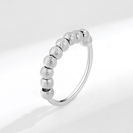 Round beads can rotate the ring, anxiety decompress the ring, and rotate the fretful ring