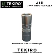 TEKIRO SC-SA0546 Spark Plug Wrench 16 MM 1/2" DR WITH MAGNET
