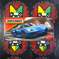 Matchbox Porsche  918 Spyder (Matchbox Kotak)