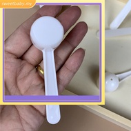 SWEETBB⭐50/100pc 5g White Plastic Measuring Spoon Gram Scoop Food Baking Medicine Powder