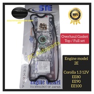 TOYOTA COROLLA 1.3 12V EE80 EE90 EE100 2E ENGINE HEAD TOP / FULL OVERHAUL GASKET SET
